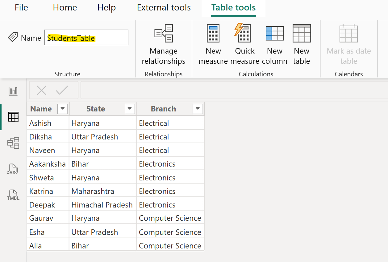 CONCATENATEX DAX function in Power BI