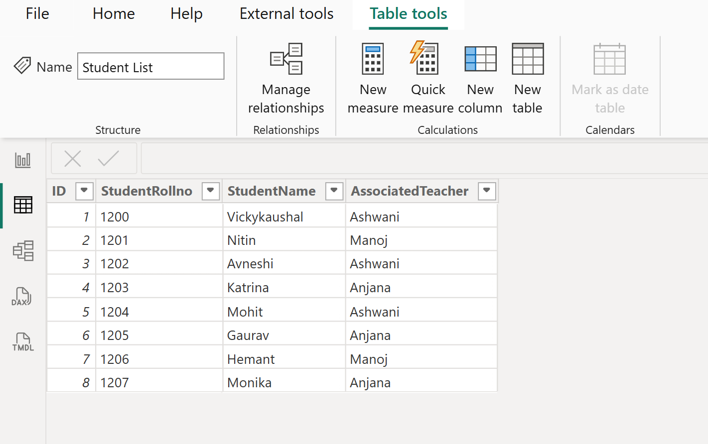 CONTAINSSTRING dax function in Power BI