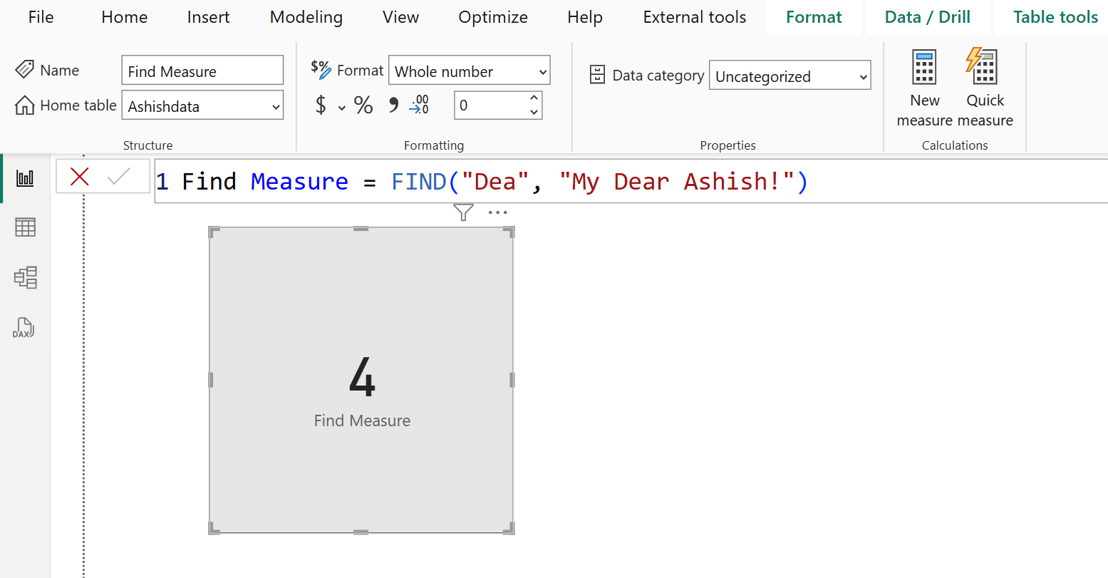 FIND dax function in Power BI FIND dax function in Power BI