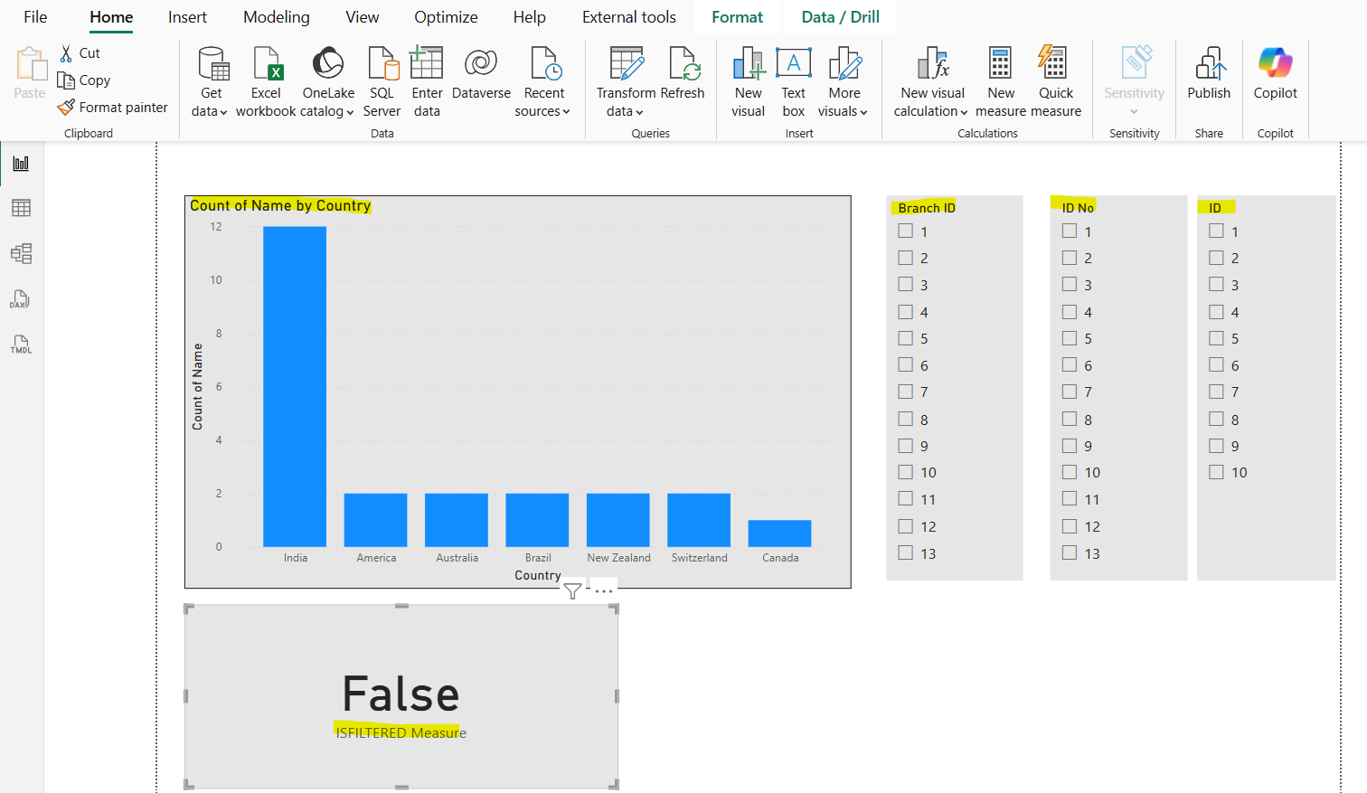 ISCROSSFILTERED DAX Function in Power BI