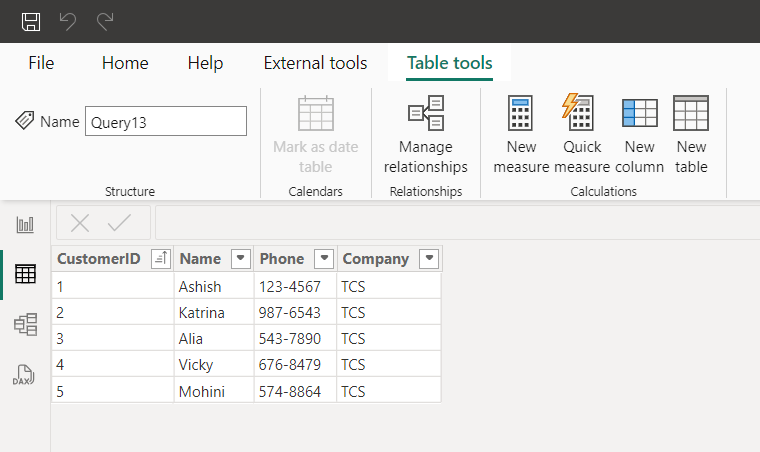 UNION dax function in Power BI