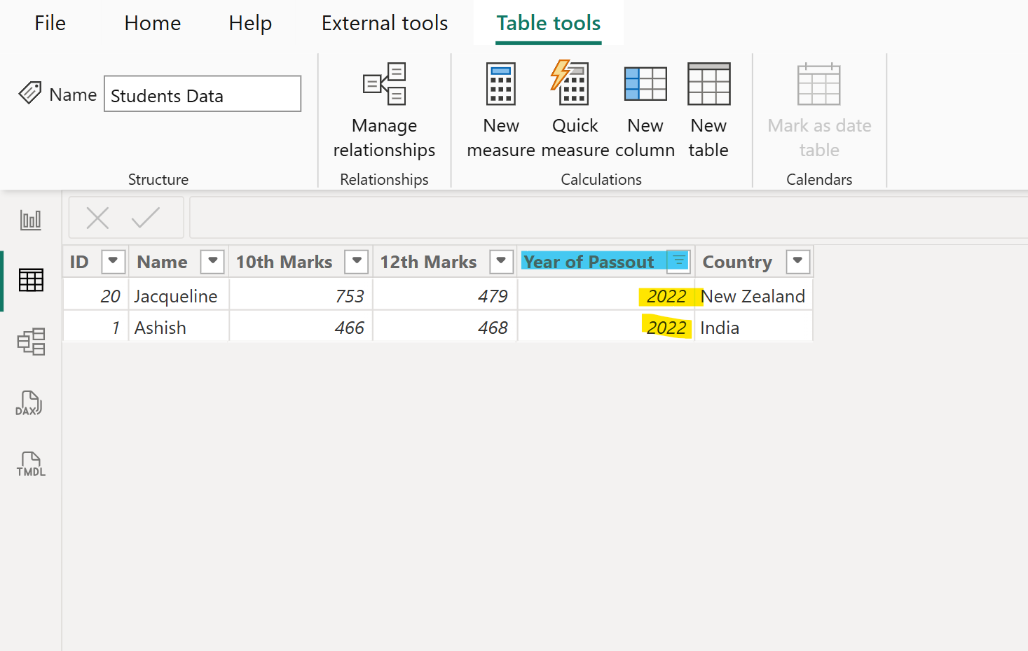 USERELATIONSHIP dax function in Power BI
