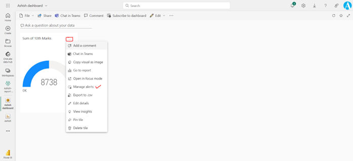 Alerts in Power BI Service Alerts in Power BI Service