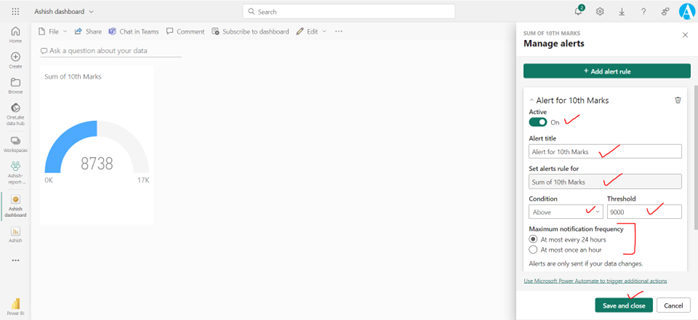 Alerts in Power BI Service Alerts in Power BI Service