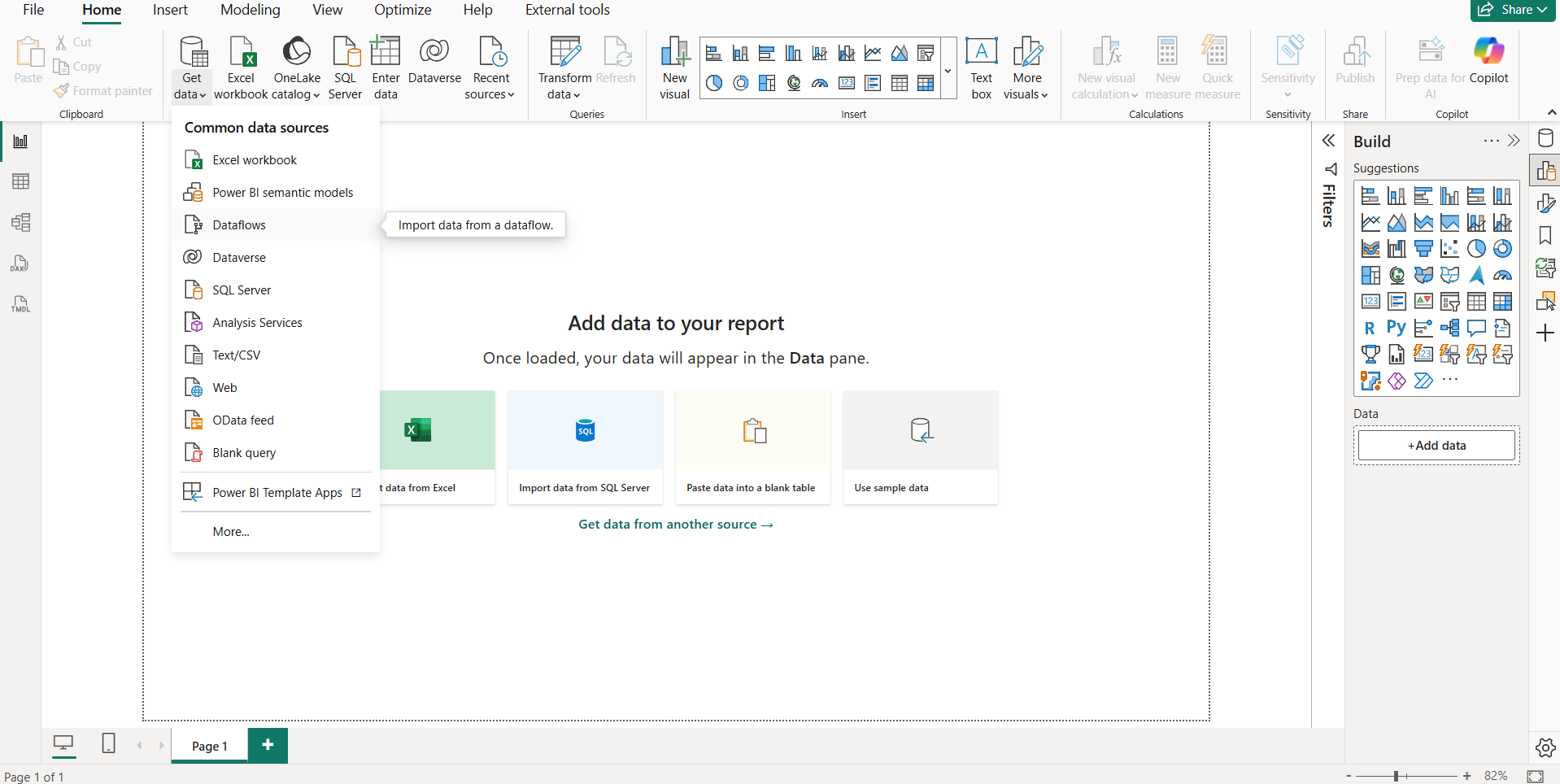 Dataflow in Power BI Service