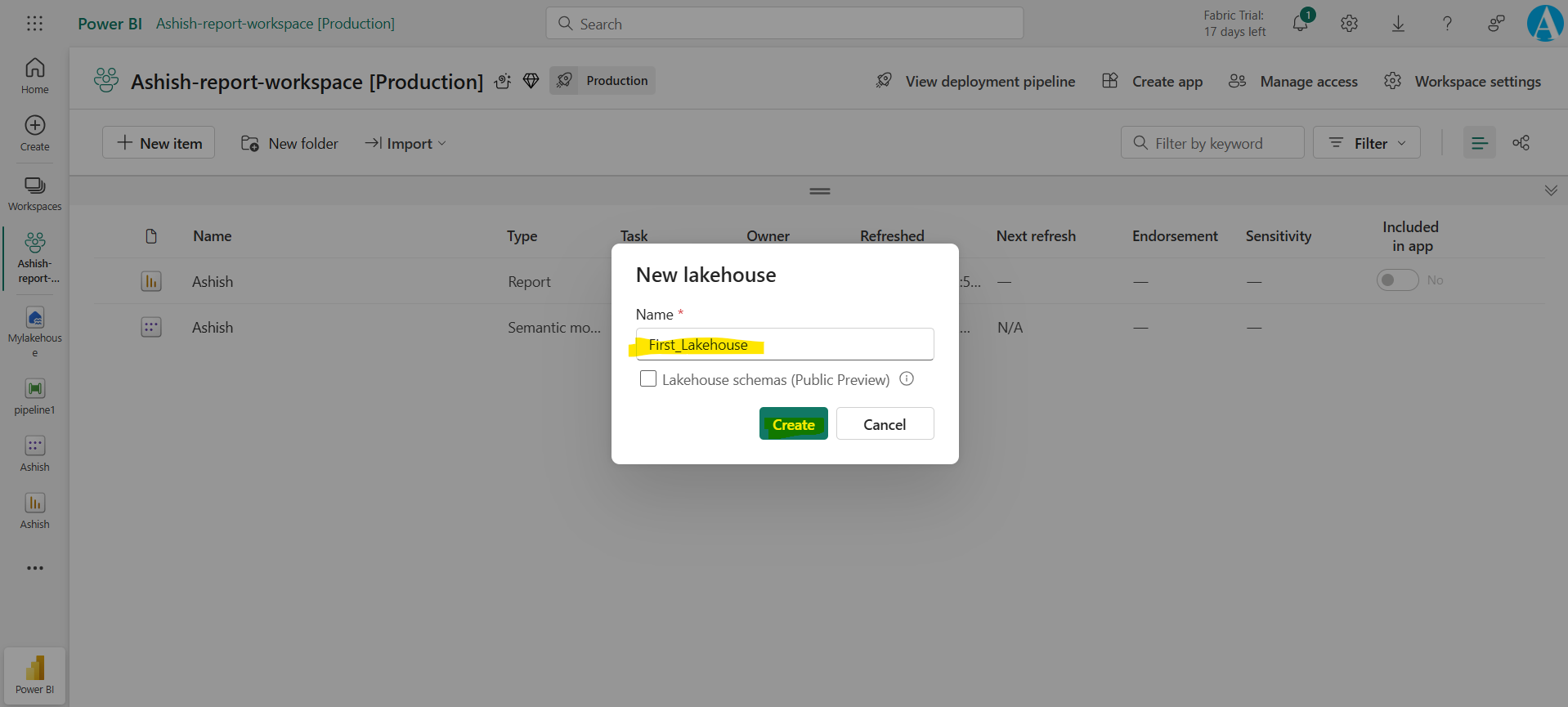 Lakehouse in Microsoft Fabric