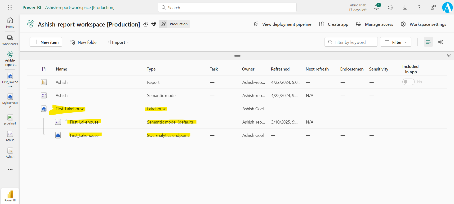 Lakehouse in Microsoft Fabric