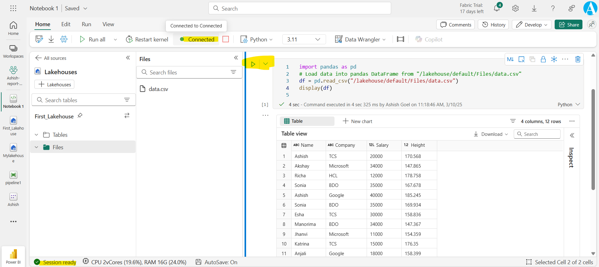 Lakehouse in Microsoft Fabric