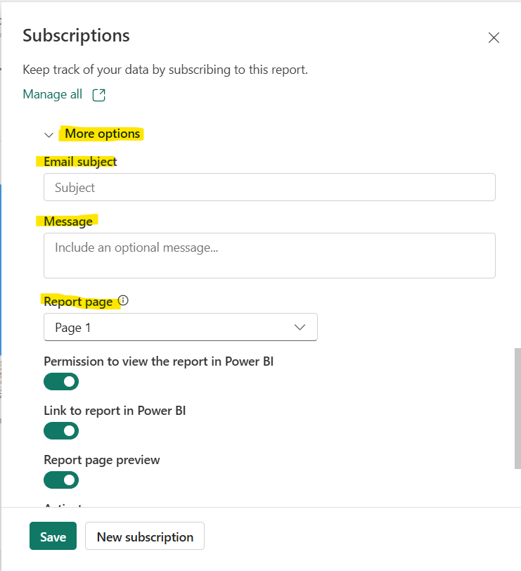 Email subscriptions for reports and dashboards in the Power BI service Email subscriptions for reports and dashboards in the Power BI service
