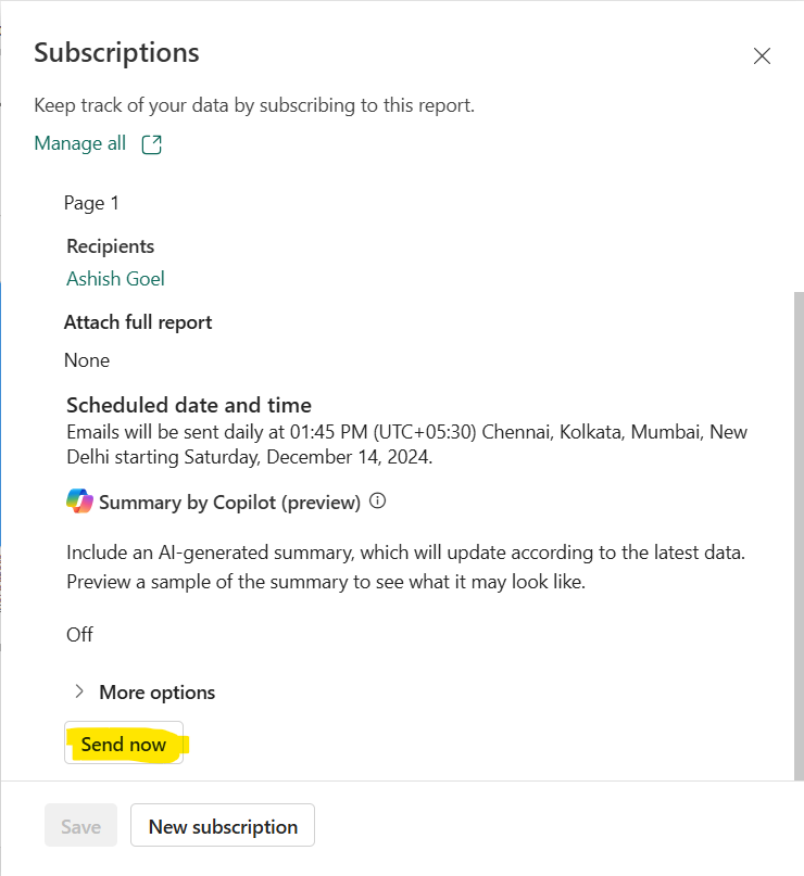 Email subscriptions for reports and dashboards in the Power BI service Email subscriptions for reports and dashboards in the Power BI service