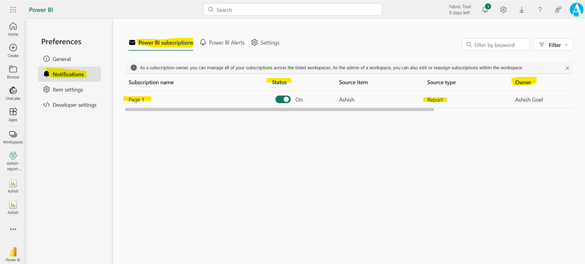 Email subscriptions for reports and dashboards in the Power BI service Email subscriptions for reports and dashboards in the Power BI service