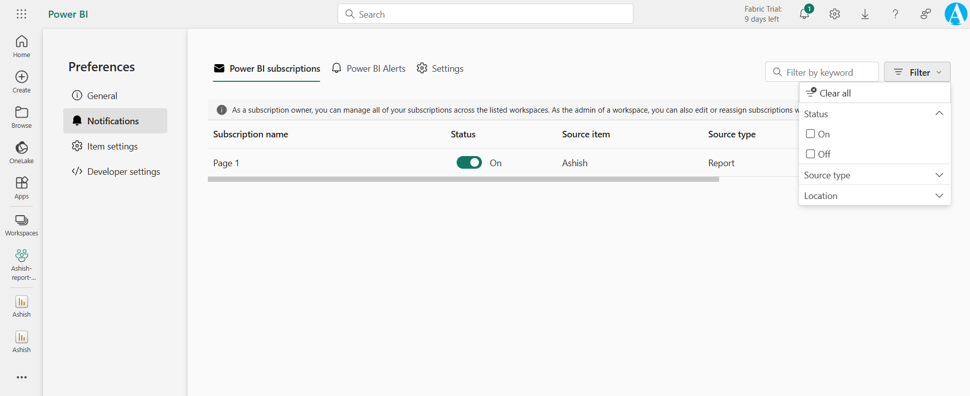 Email subscriptions for reports and dashboards in the Power BI service Email subscriptions for reports and dashboards in the Power BI service