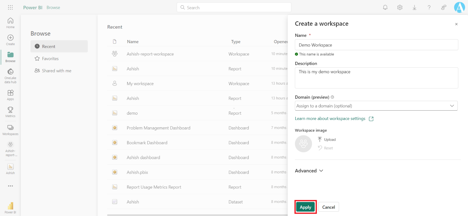 Workspace and its roles Workspace and its roles
