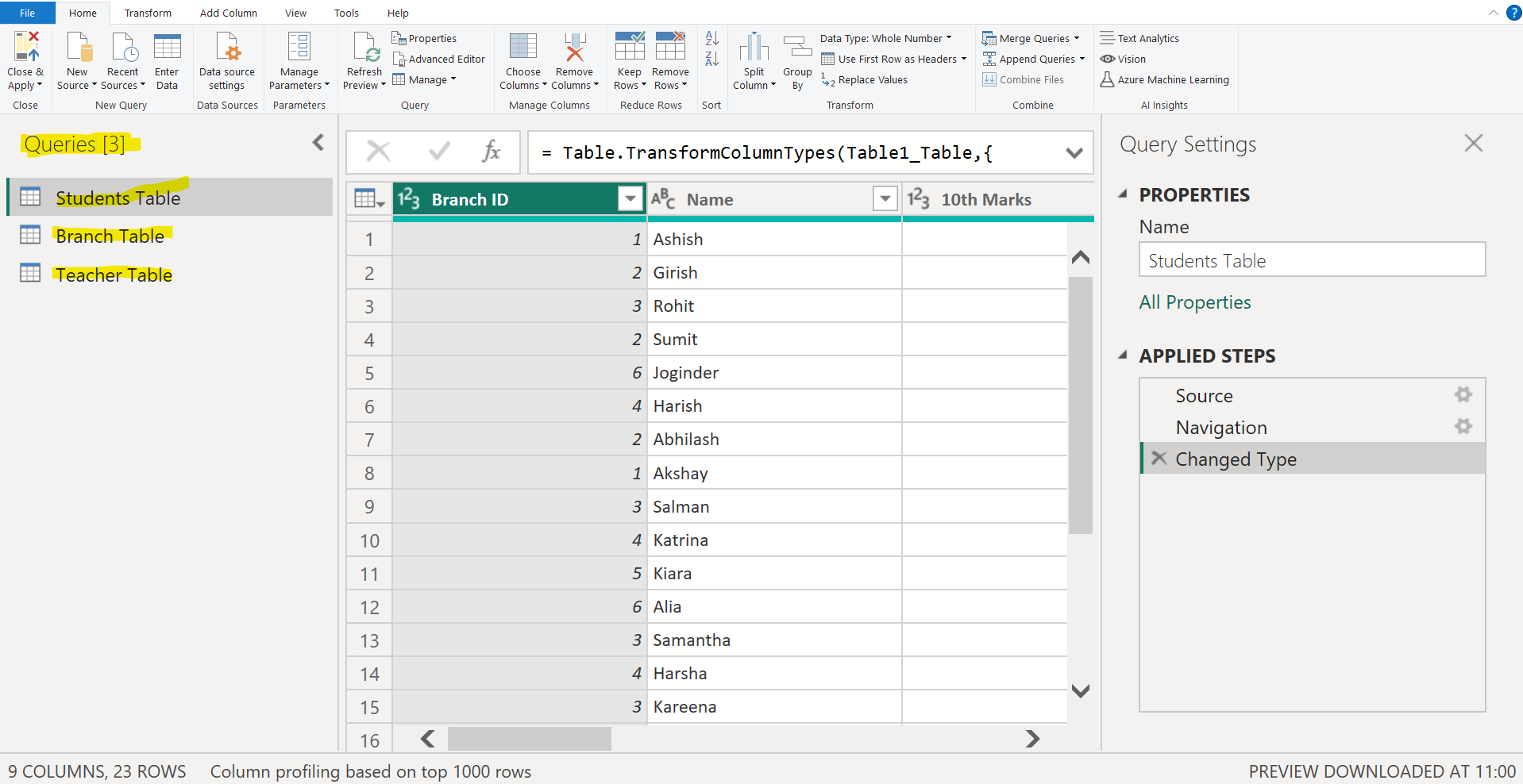 Organize Queries into Groups in Power Query Editor