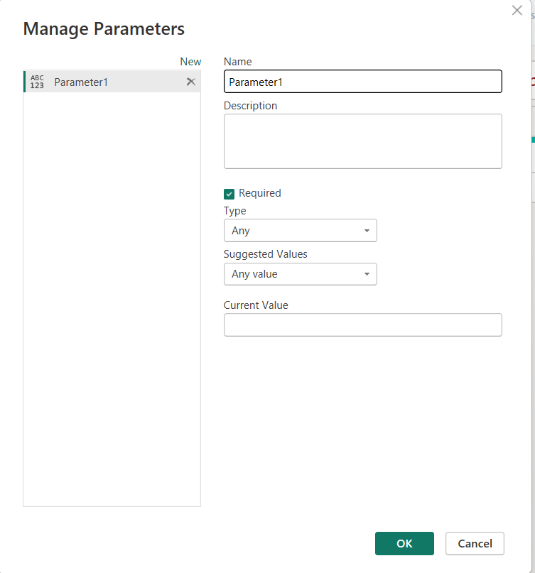 Creating and Managing Parameters in Power Query Editor