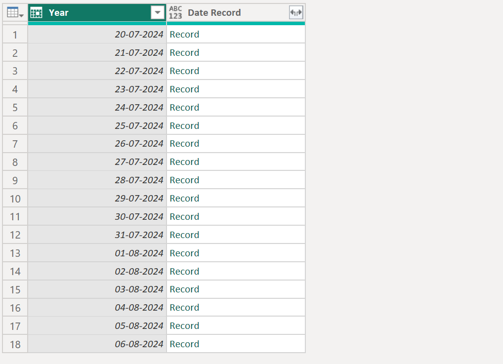 Date.ToRecord function in Power Query Date.ToRecord function in Power Query