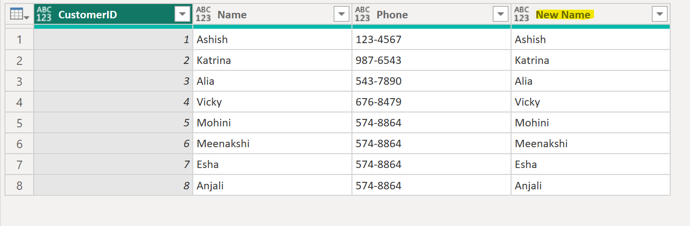 Table.DuplicateColumn function in Power Query Table.DuplicateColumn function in Power Query