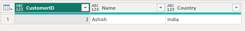 Table.SingleRow function in Power Query Table.SingleRow function in Power Query