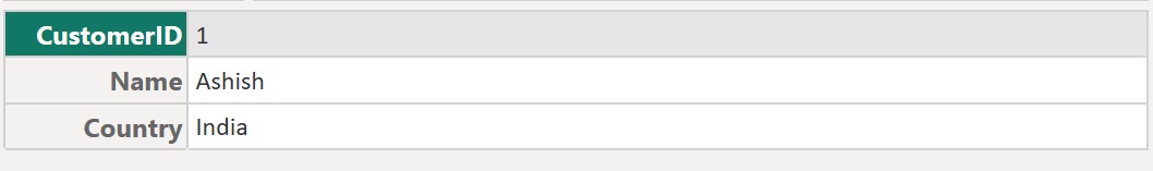 Table.SingleRow function in Power Query Table.SingleRow function in Power Query