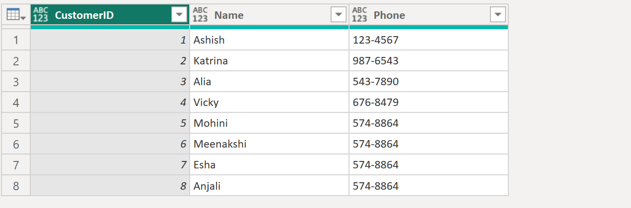 Table.Transpose function in Power Query Table.Transpose in Power Query