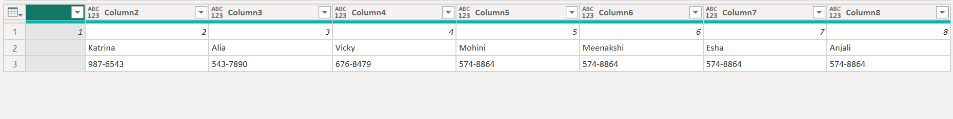 Table.Transpose in Power Query