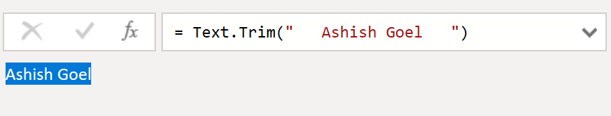 Text.Trim function in Power Query Text.Trim function in Power Query
