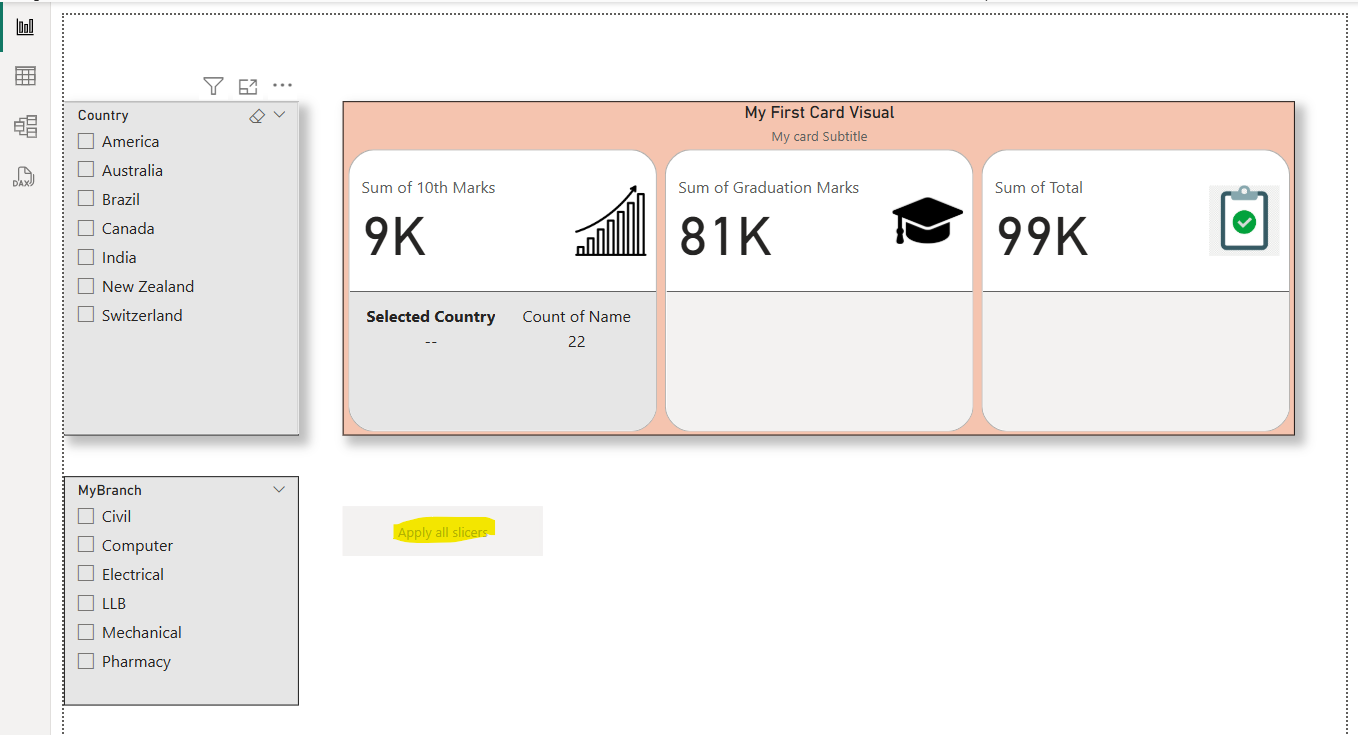 Apply all Slicer & Clear all slicer button in the Power BI