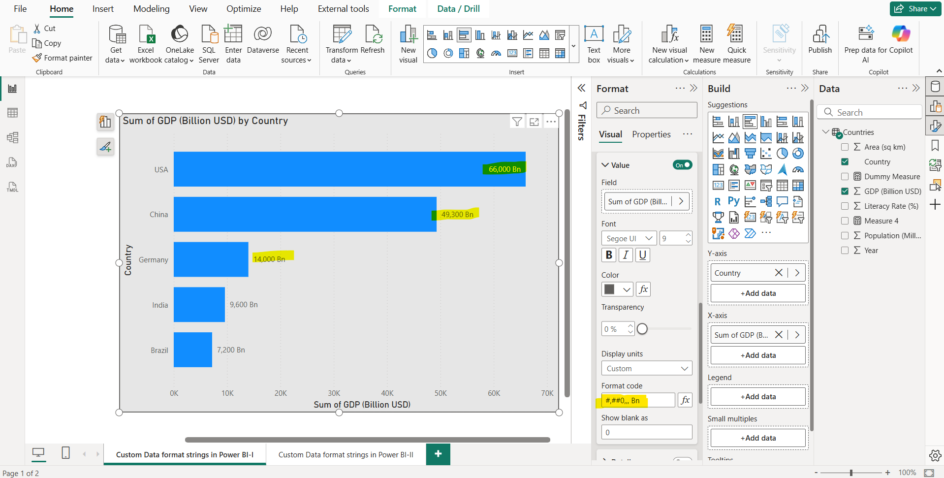 Publish report to Power BI service