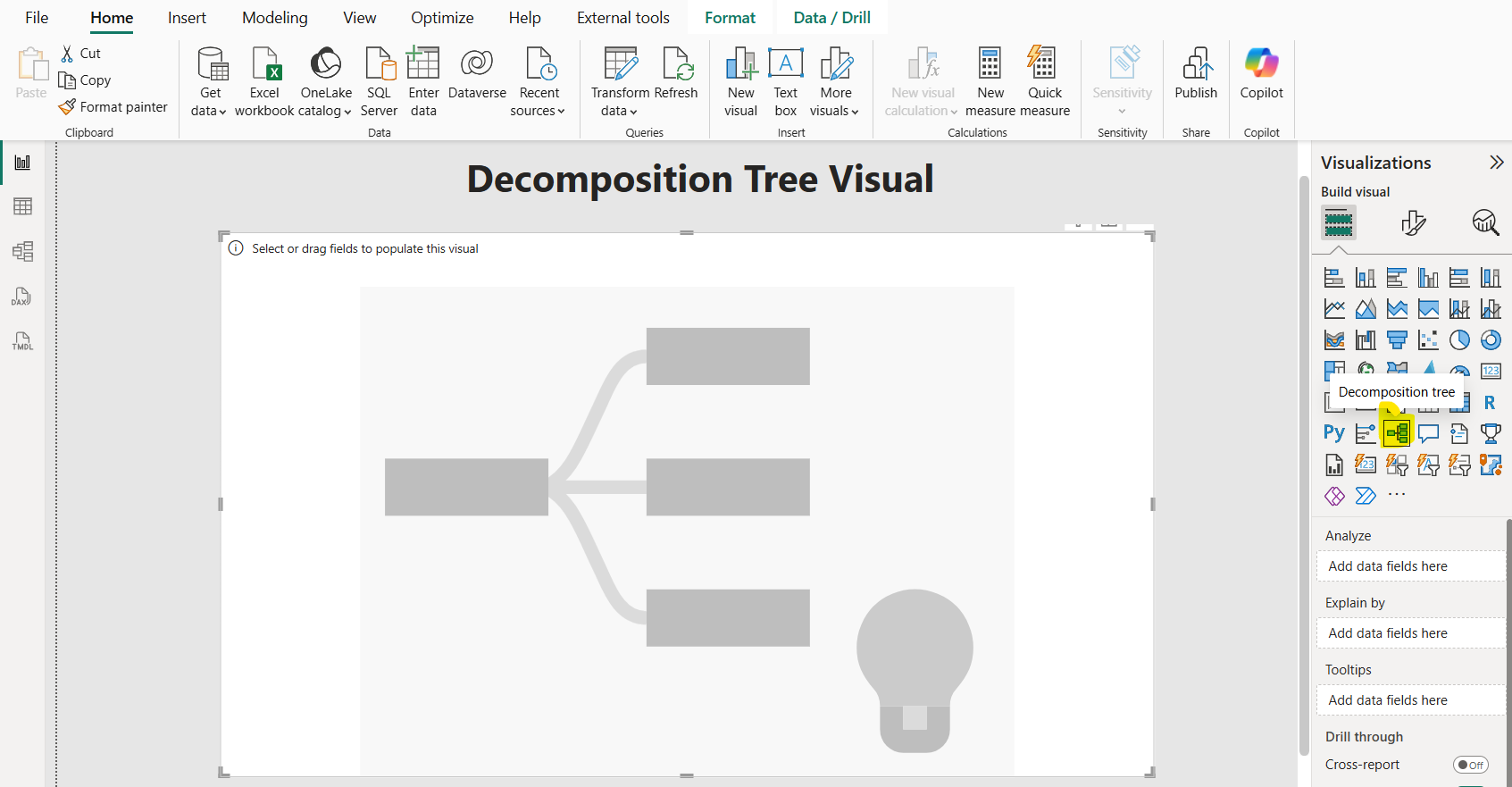 Decomposition Tree visual in Power BI
