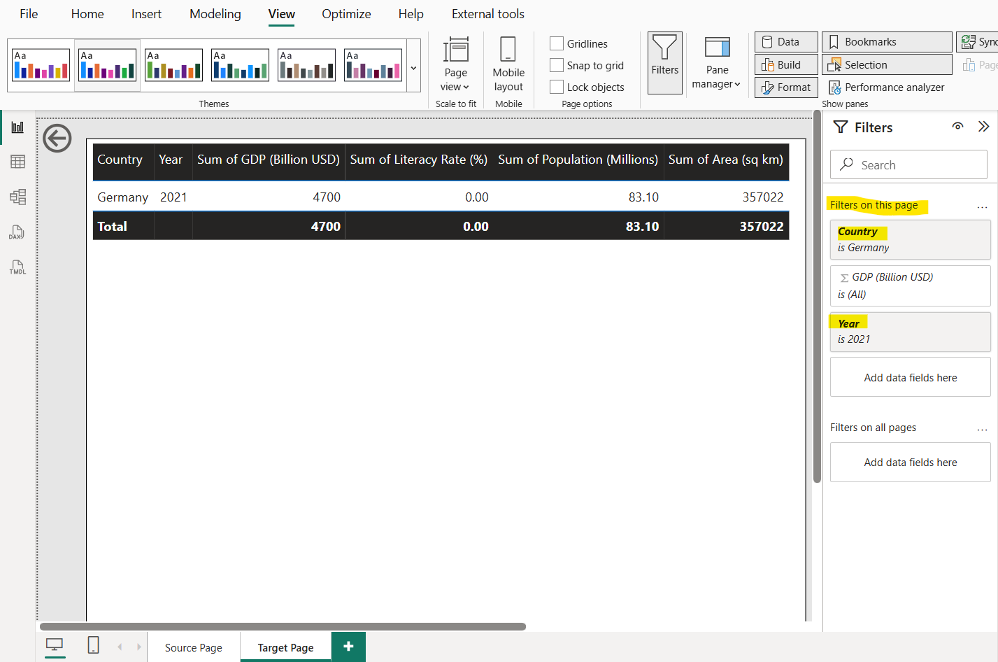 Drillthrough in Power BI Desktop