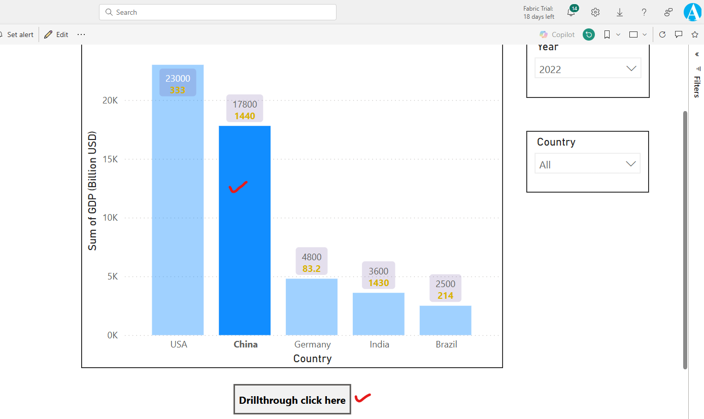 Drillthrough in Power BI Desktop
