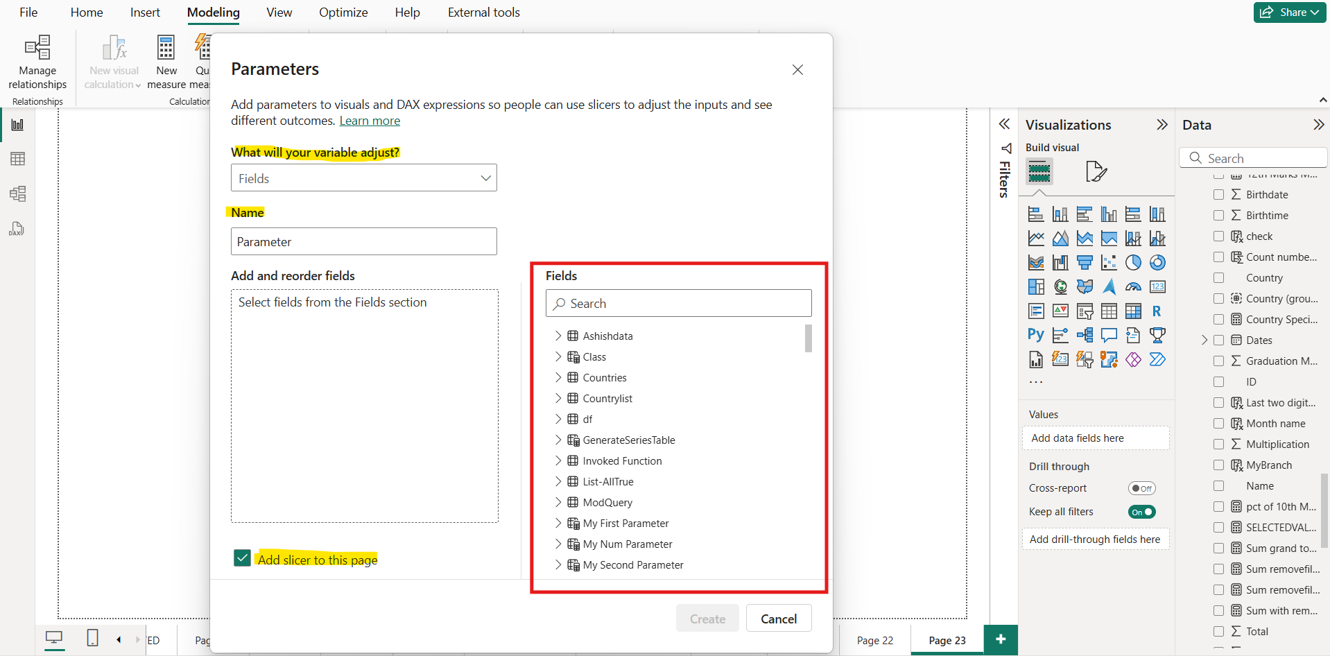 Field Parameters in Power BI