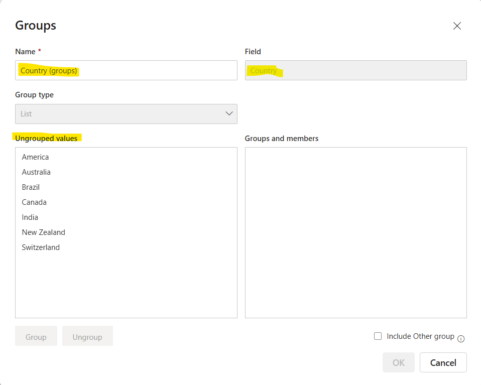 Grouping and Binning in Power BI