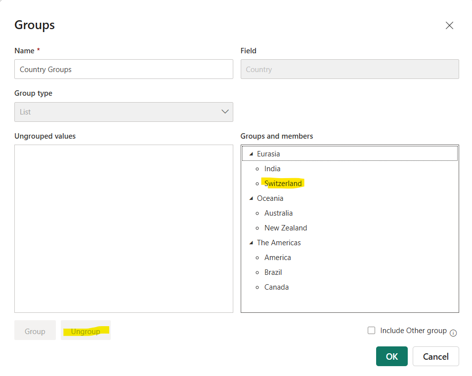 Grouping and Binning in Power BI