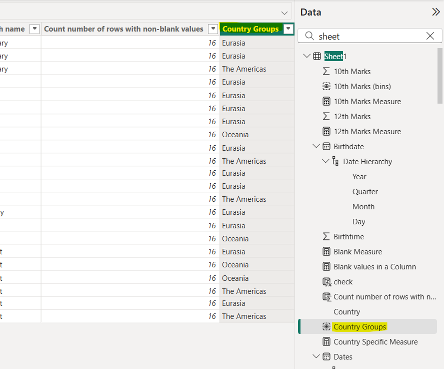 Grouping and Binning in Power BI