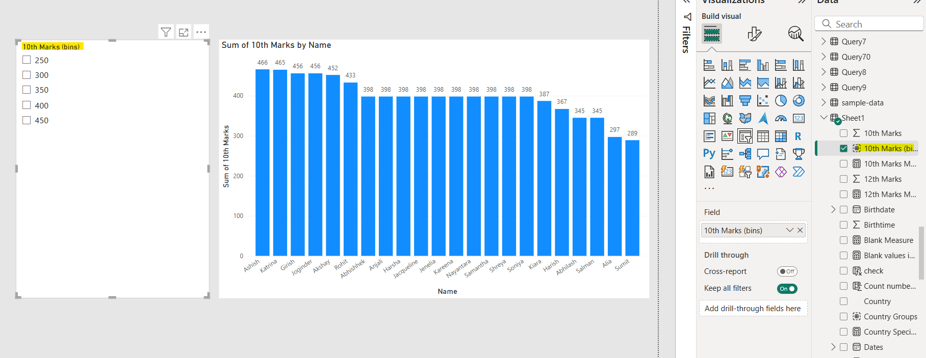 Grouping and Binning in Power BI