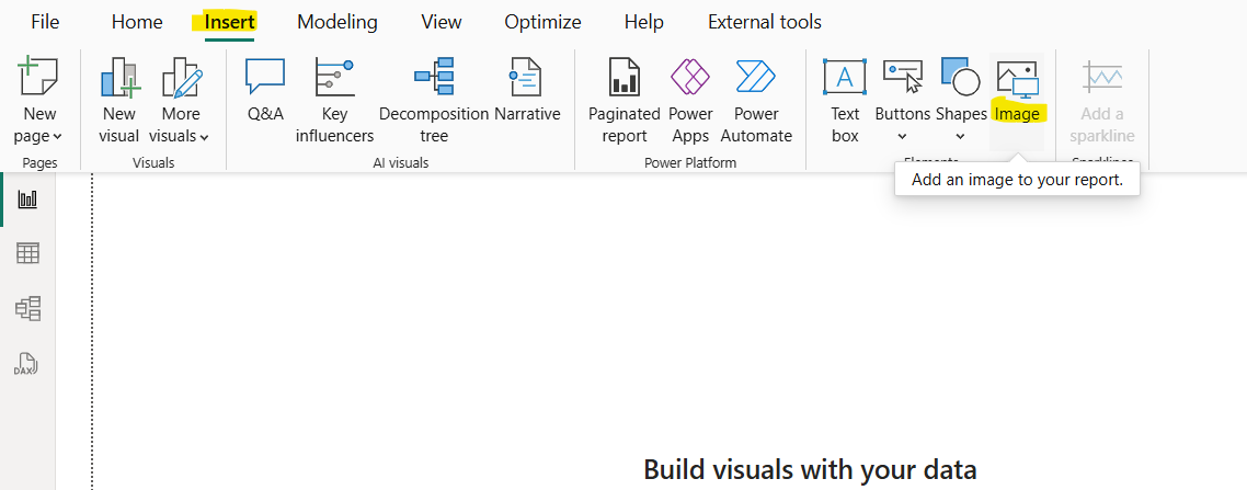 Image in Power BI Desktop