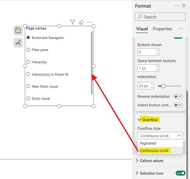 List Slicer in Power BI