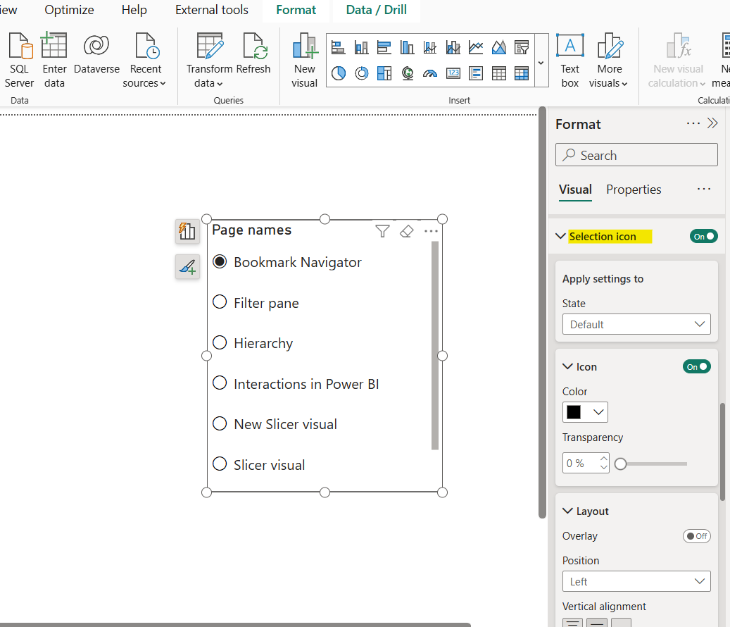 List Slicer in Power BI