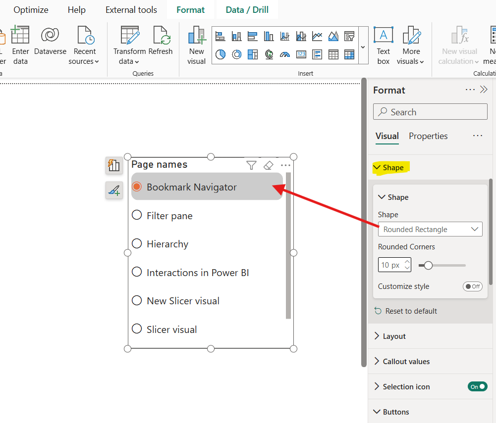 List Slicer in Power BI