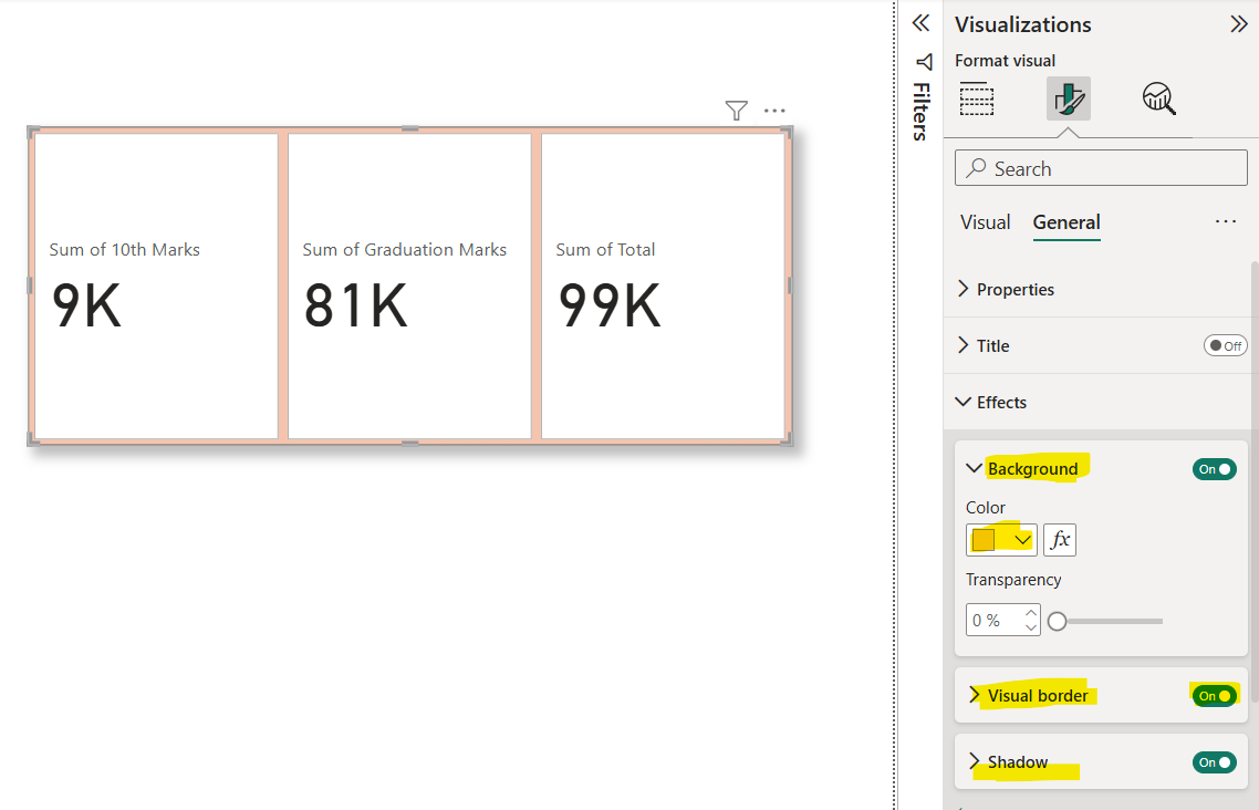 New Card visualization in Power BI
