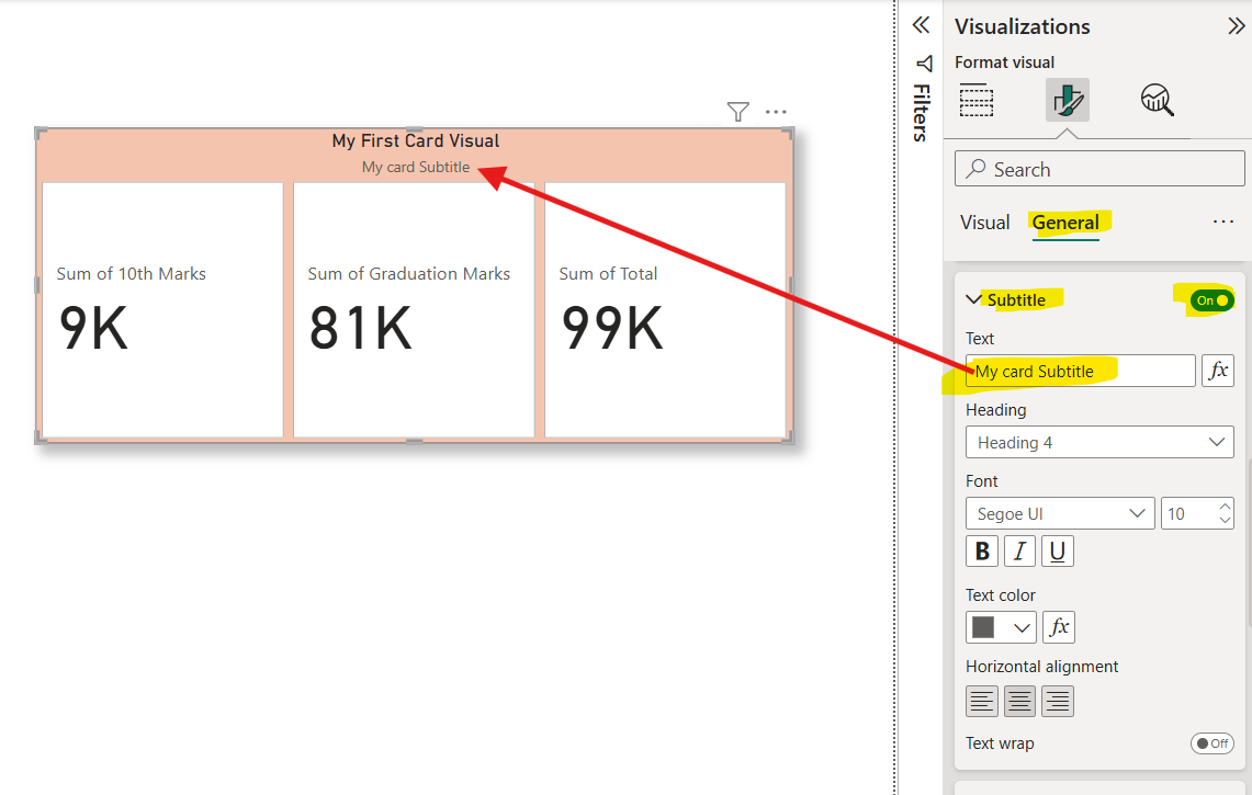 New Card visualization in Power BI
