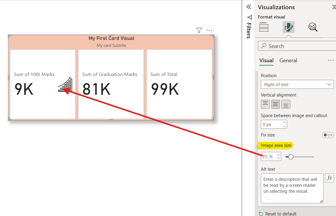 New Card visualization in Power BI