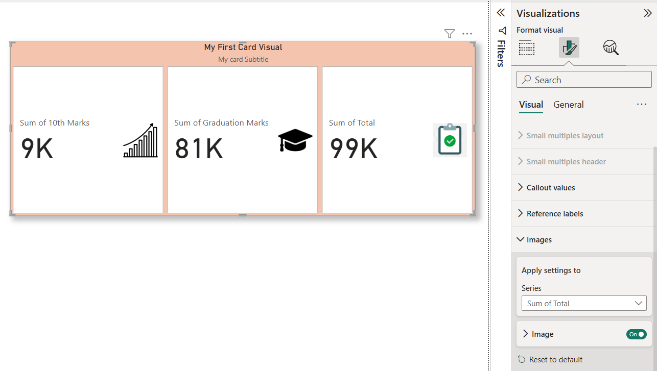 New Card visualization in Power BI