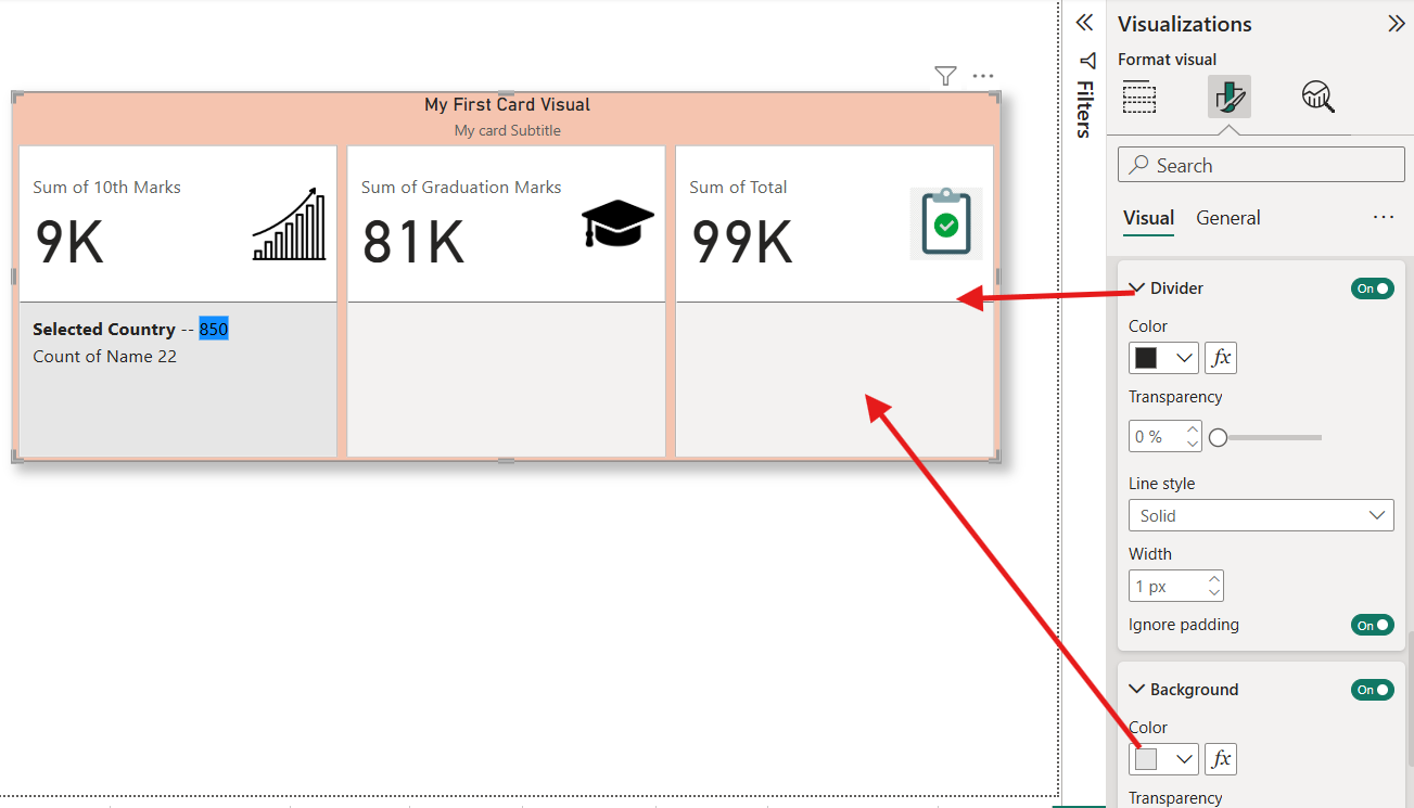 New Card visualization in Power BI