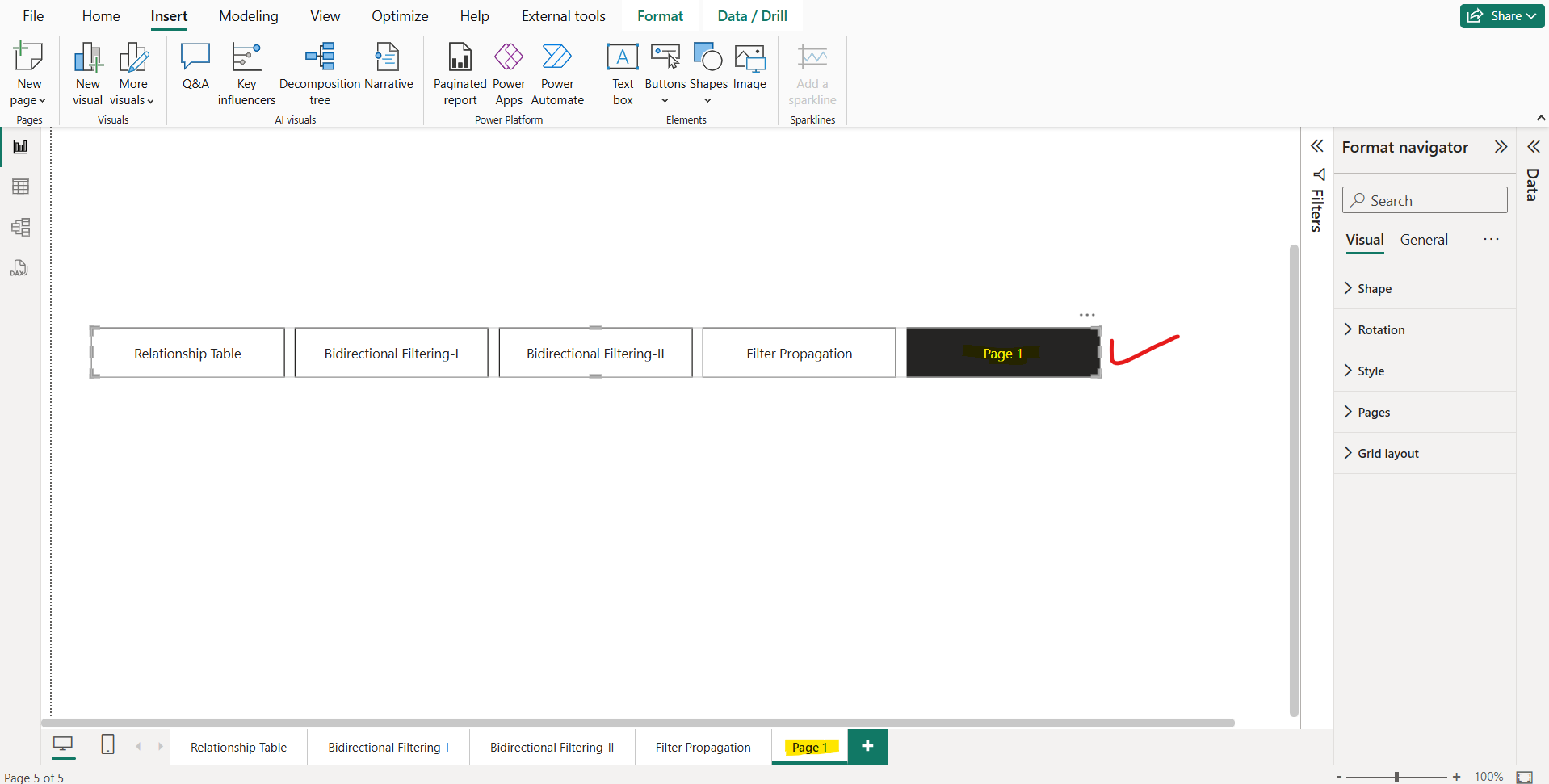 Page Navigator in Power BI Page Navigator in Power BI