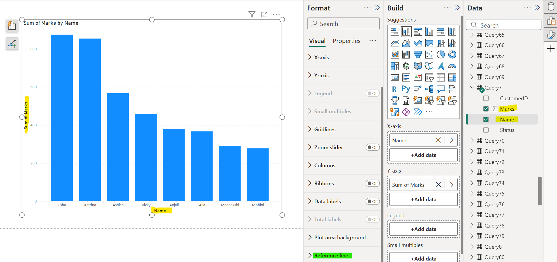 Reference Line in Power BI Desktop