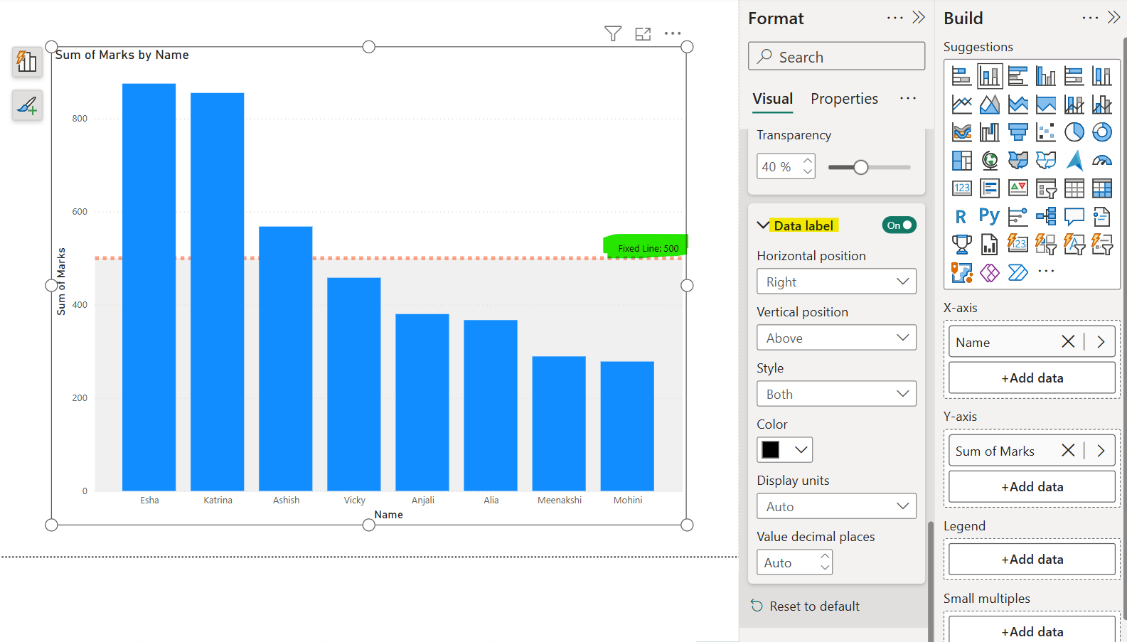 Reference Line in Power BI Desktop