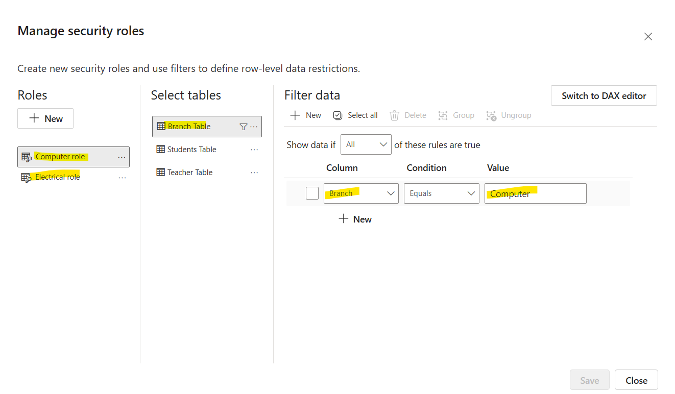 Row-Level Security in Power BI