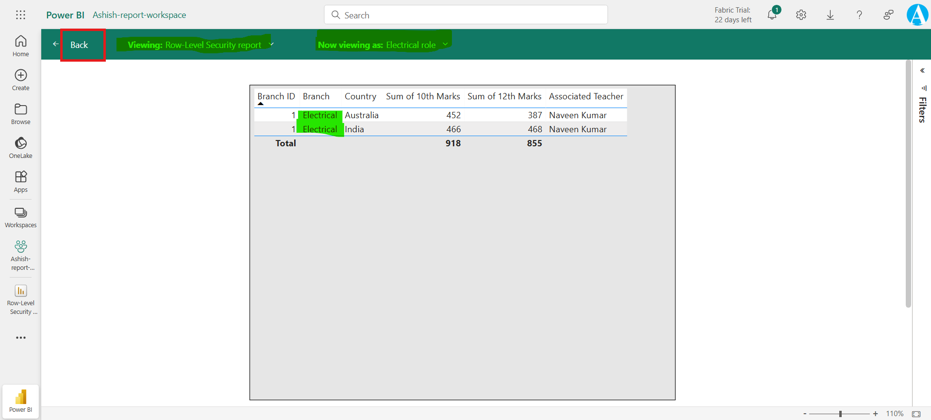 Row-Level Security in Power BI
